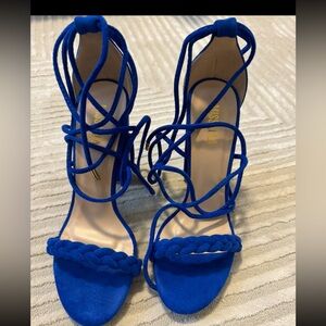 New Blue high heels( no tag)